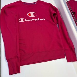 Champion Women's Crewneck Sweatshirt Size XS Pink Long sleeve Sweatshirt
